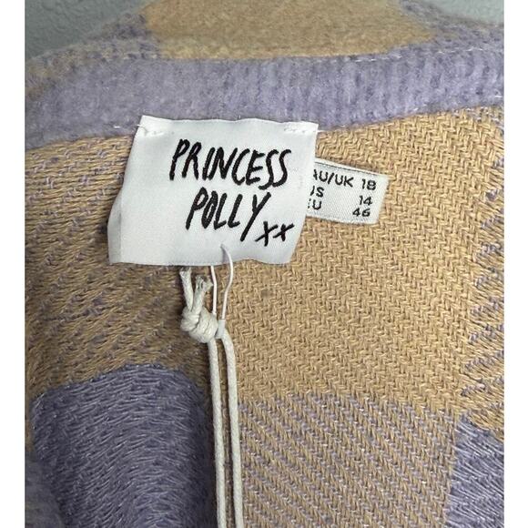 Princess Polly Women’s Keelee Jacket In Purple Curve / Size-14 - Picture 8 of 15